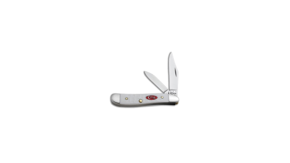 Case Knives Case Peanut Knife 2.875" Jigged White Synthetic 6220 SS 60188 *DISCOUNT*, White, Tru-Sharp, adult, BHQ-228573
