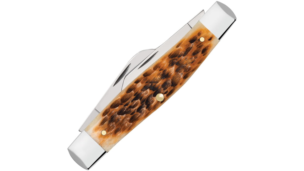 Case Large Stockman Amber Bone