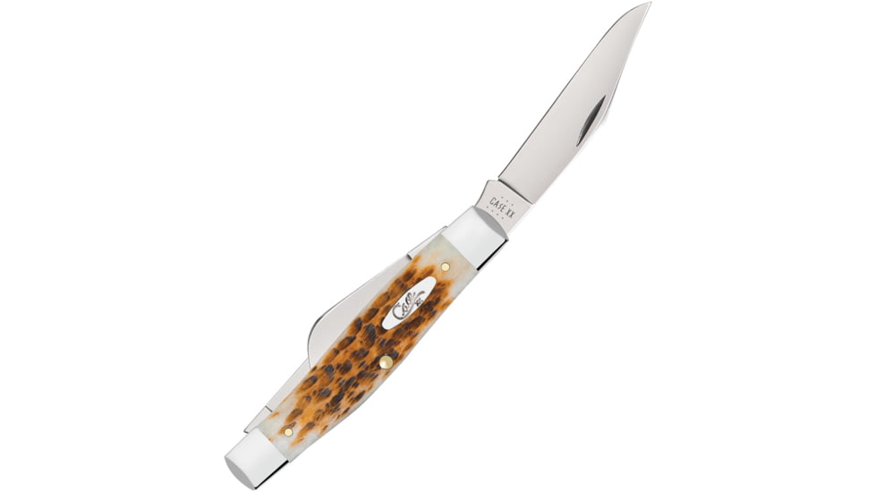 Case Large Stockman Amber Bone