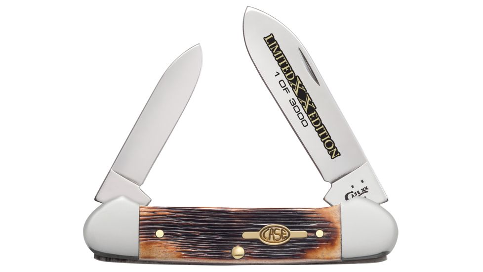 Case Limited XX Edition Series XXXIII Barnboard Jig Burnt Brown Bone Canoe (62131 SS), 11753