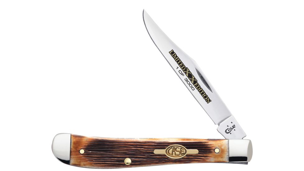 Case Limited XX Edition Series XXXIII Barnboard Jig Burnt Brown Bone Slimline Trapper (61048 SS), 11757