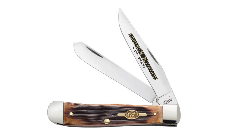 Case Limited XX Edition Series XXXIII Barnboard Jig Burnt Brown Bone Trapper (6254 SS), 11751
