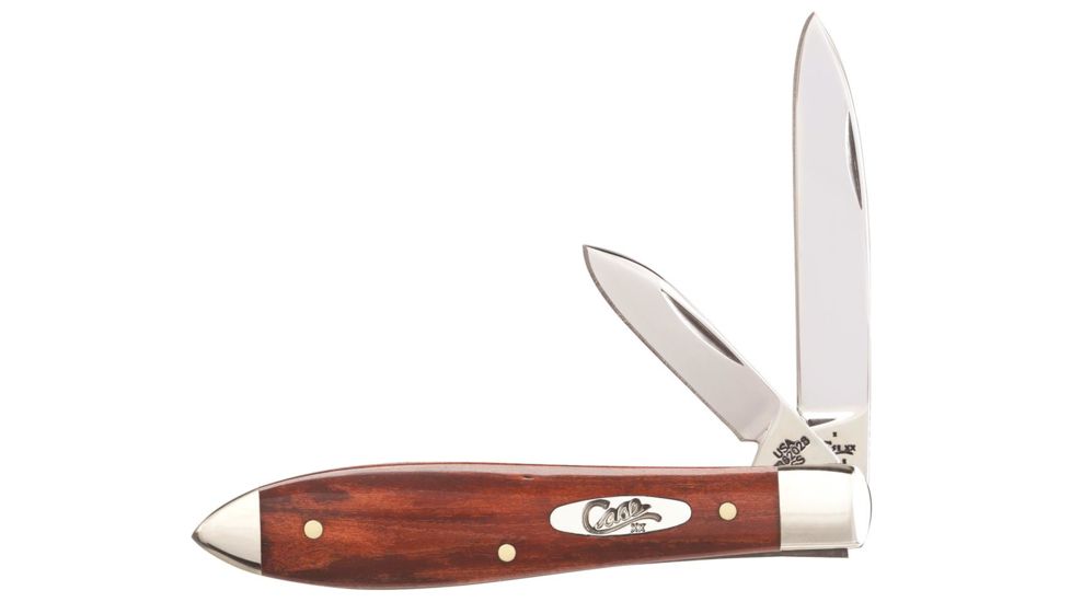 Case Smooth Chestnut Bone Tear Drop Folding Blade, TB62028 SS, 28905