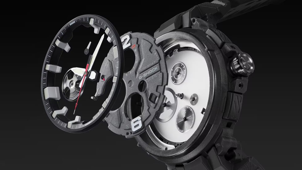 Casio G-Shock Gravity Master Men's Analog-Digital Watch, 55mm Case Diameter, Steel Bezel, Black Bio-based Resin Band, GRB300-1A, GRB300-1A