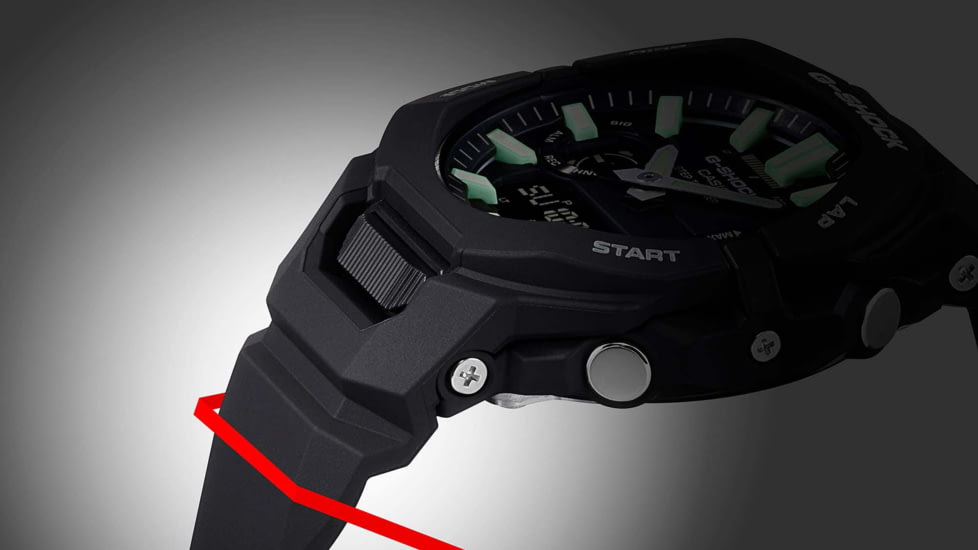 Casio G-Shock Mens Move Analog-Digital Watch w/Bluetooth Connect/Step Tracker, 49 mm Case Diameter, Resin, Black, Bio-based Resin, GBA-950-1ACR