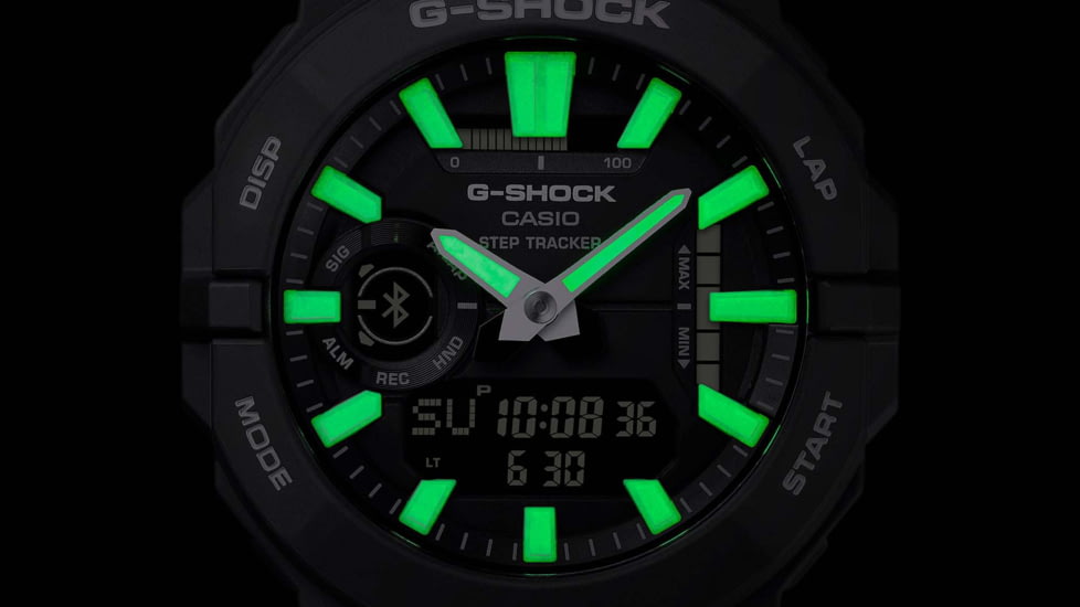 Casio G-Shock Mens Move Analog-Digital Watch w/Bluetooth Connect/Step Tracker, 49 mm Case Diameter, Resin, Black, Bio-based Resin, GBA-950-1ACR