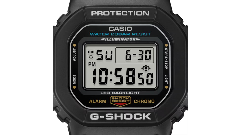 Casio Outdoor G-Shock Classic Hockey Puck Watch, Black DW5600E-1V