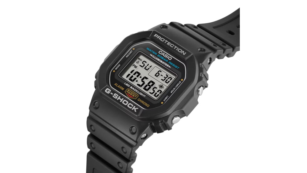 Casio Outdoor G-Shock Classic Hockey Puck Watch, Black DW5600E-1V