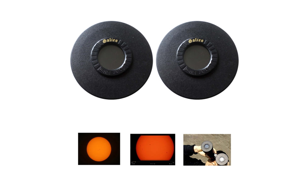 Cassini 20 x 60mm Porro Prism Binoculars w/ Solar Filter Caps, Gray, C-2060SF