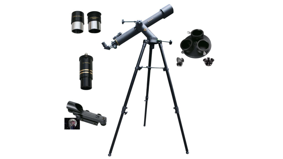 Cassini 800mm x 72mm Erect Image Prism Refractor Telescope w/ Multiple Ocular Holder, Black, C-80072TRMOH