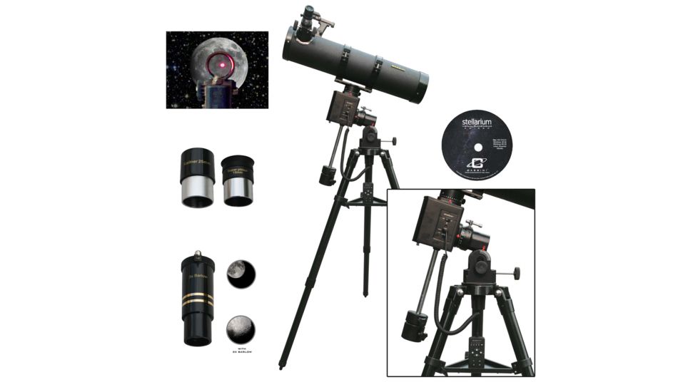 Cassini Catadioptric Telescope on motorized mount, Black, 1100x102mm, C-1100102MD