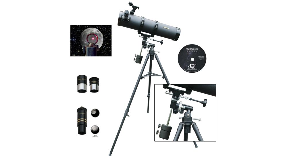 Cassini EQ1 Reflector Telescope, Black, 1100x102mm, C-1100102EQ1
