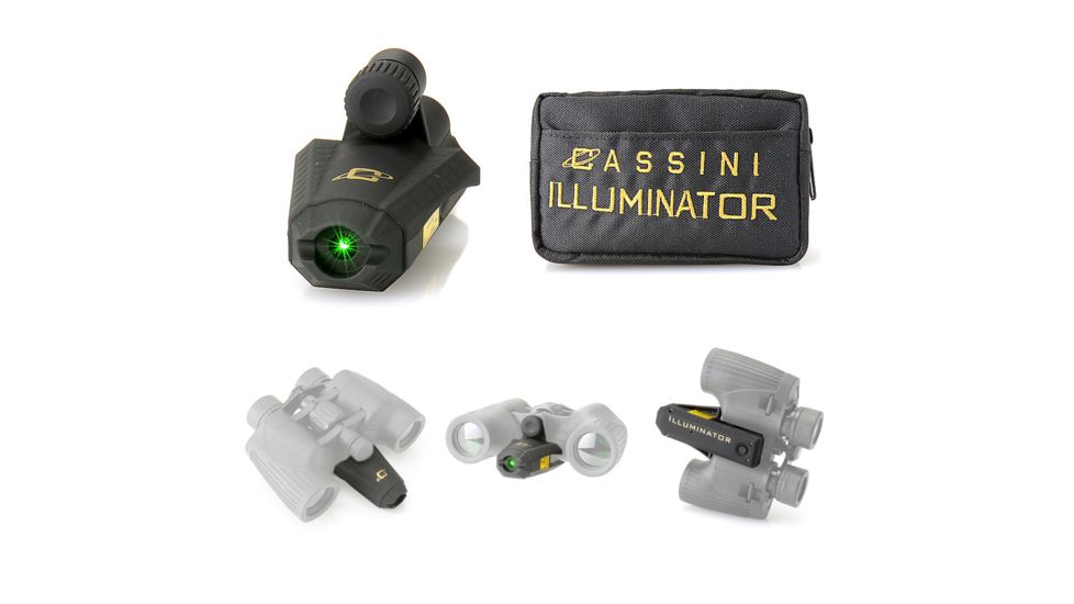 Green Laser Illuminator Porro Binocular NightSite Add-On Module and Case,Black