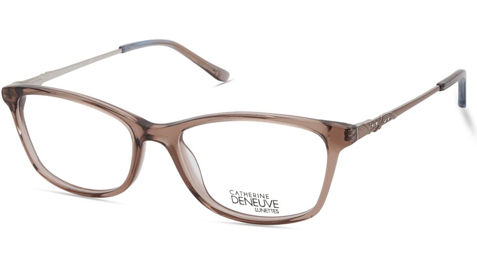 Catherine Deneuve CD0423 Eyeglass Frames - Shiny Light Brown Frame Color