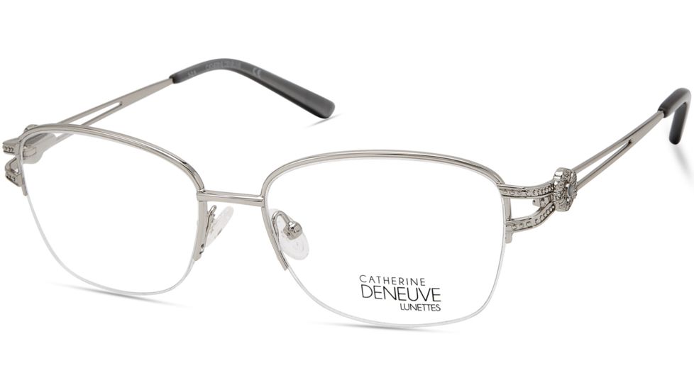 Catherine Deneuve CD0426 Eyeglass Frames - Shiny Light Nickeltin Frame Color
