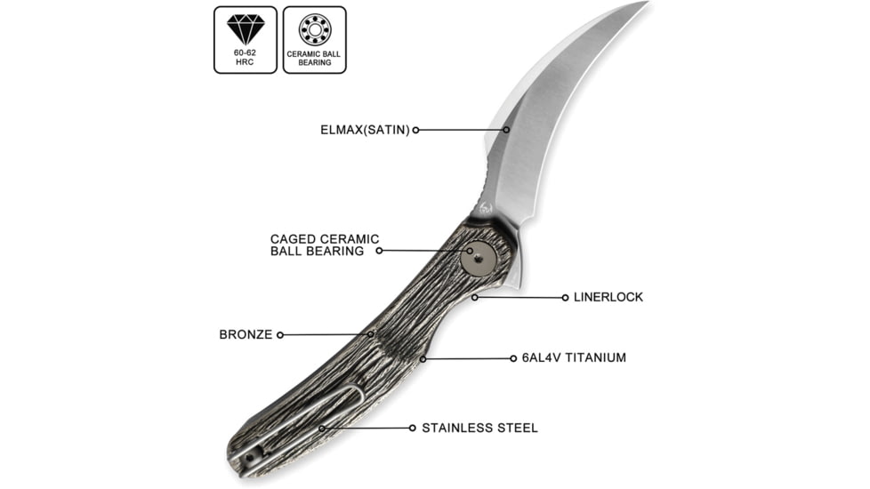 Cavol Knives C09 Linerlock Titanium, CVLC09BRS