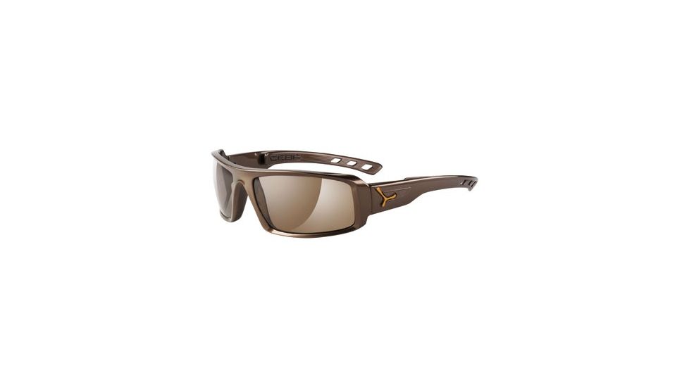 Cebe S'Sential Single Vision Rx Sunglasses Deep Dark Brown Frame, CBSENT3