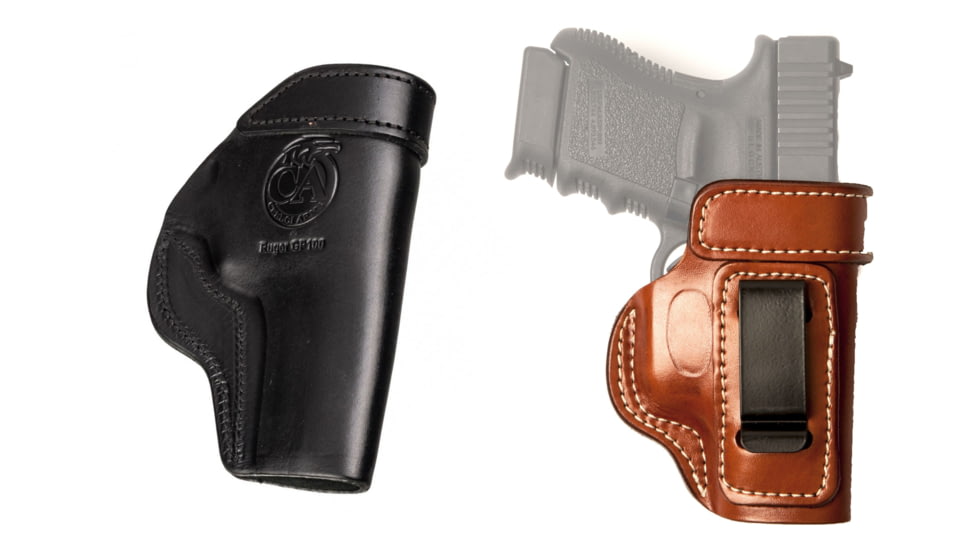 Cebeci Arms Beretta Leather IWB Holster Reinforced Mouth 20799, Black, Tan