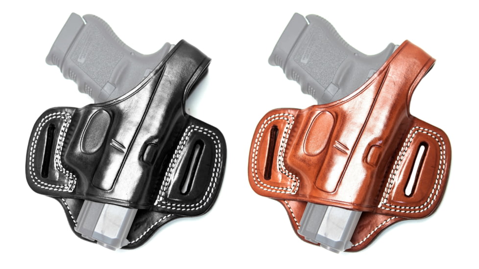 Cebeci Arms Beretta Leather Open Muzzle Pancake Holster Open Muzzle 20917, Black, Tan