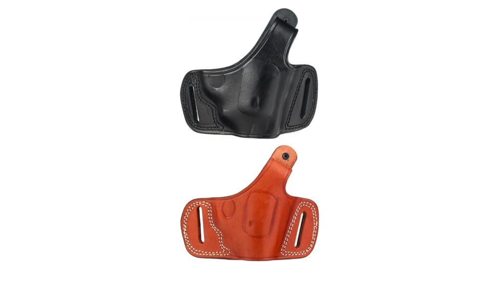 Cebeci Arms CZ Leather Half Pancake Holster 20887, Black, Tan