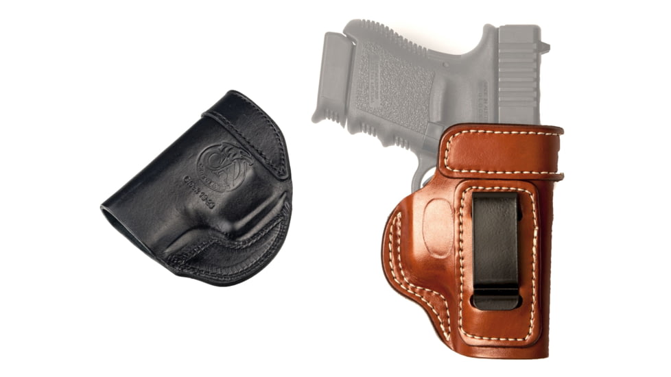 Cebeci Arms H&amp;K Leather IWB Holster Reinforced Mouth 20799, Black, Tan