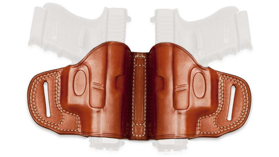 Cebeci Arms Leather Dual Holster for 1911 &amp; All Clones 4.5in, Tan, Ambidextrous - Dual, 20645AT04