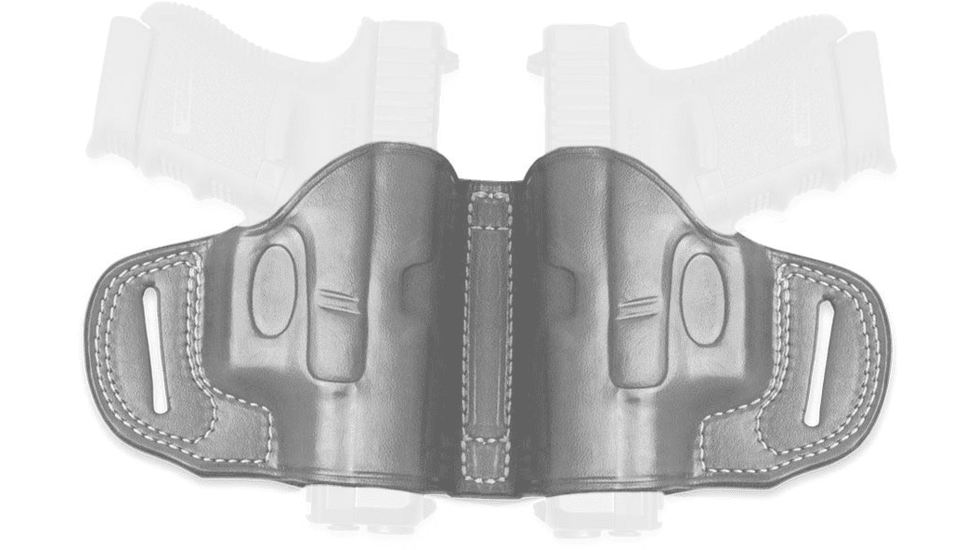 Cebeci Arms Leather Dual Holsters, Single Action Revolvers 6.5in, Ambi, Black, 20645AB87