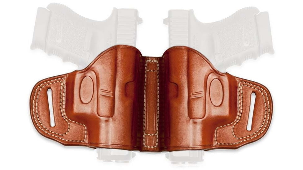 Cebeci Arms Leather Dual Holsters, Single Action Revolvers 6.5in, Ambi, Tan, 20645AT87