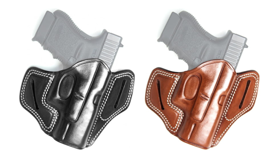 Cebeci Arms Leather Pancake Holster for 1911 &amp; All Clones, Black, Tan