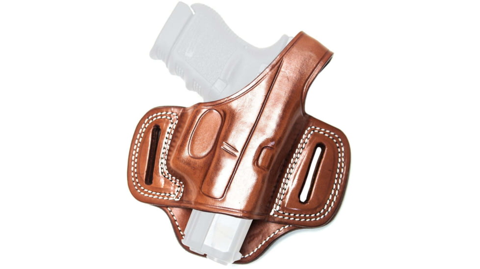 Cebeci Arms Leather Pancake Open Muzzle Holsters, Canik TP9, Left, Tan, 20917LT84