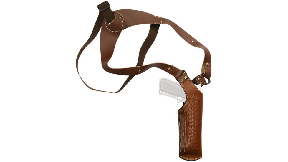 Cebeci Arms Leather Vertical Shoulder Holster YYL for Fits Most Semi-Autos and Revolvers, Tan, Right 21068RT01