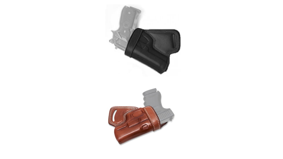 Cebeci Arms Springfield Leather Small of the Back SoB Holster 20894, Black, Tan