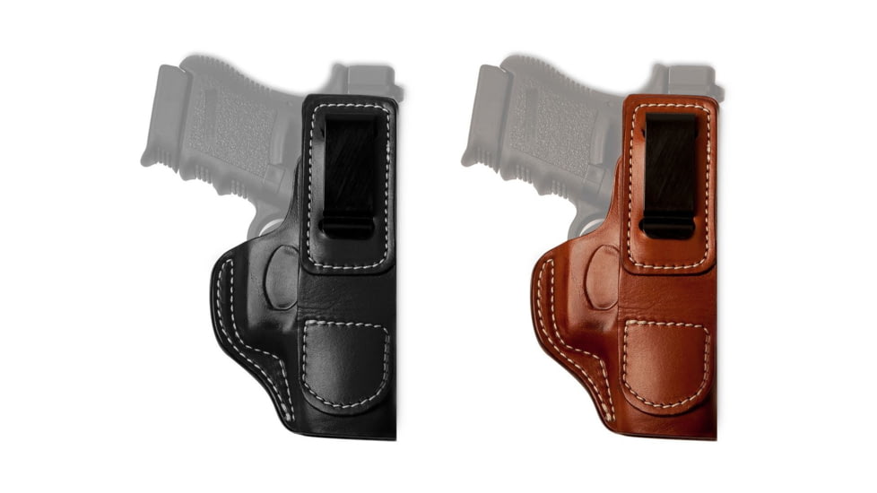 Cebeci Arms S&amp;W Leather Inside Waistband Tuck Holster 20876, Black, Tan
