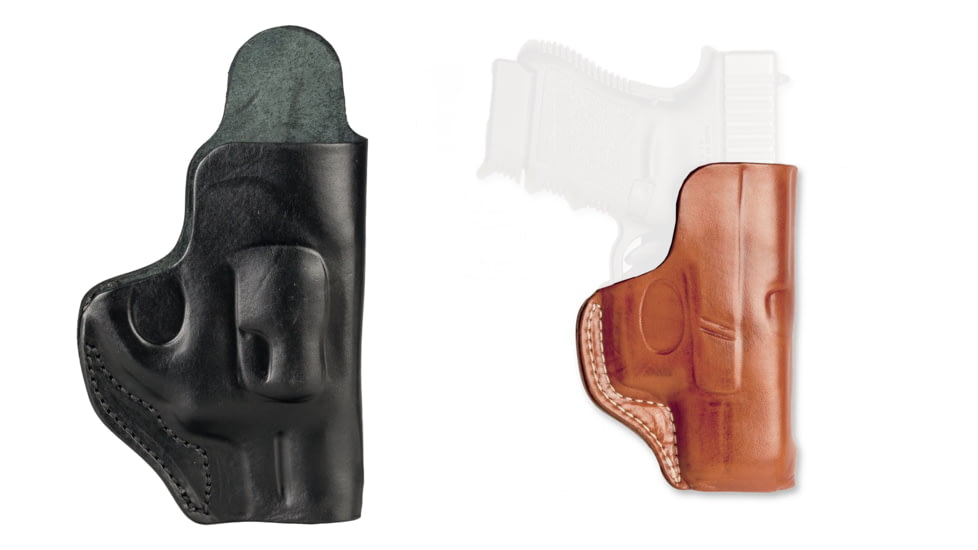 Cebeci Arms S&amp;W Leather On the Waist OWB Holster with Clip 20937, Black, Tan