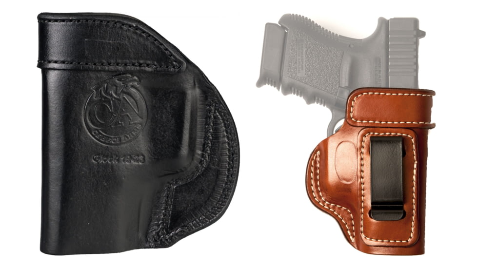 Cebeci Arms Taurus Leather IWB Holster Reinforced Mouth 20799, Black, Tan