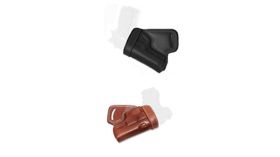 Cebeci Arms Taurus Leather Small of the Back SoB Holster 20894, Black, Tan