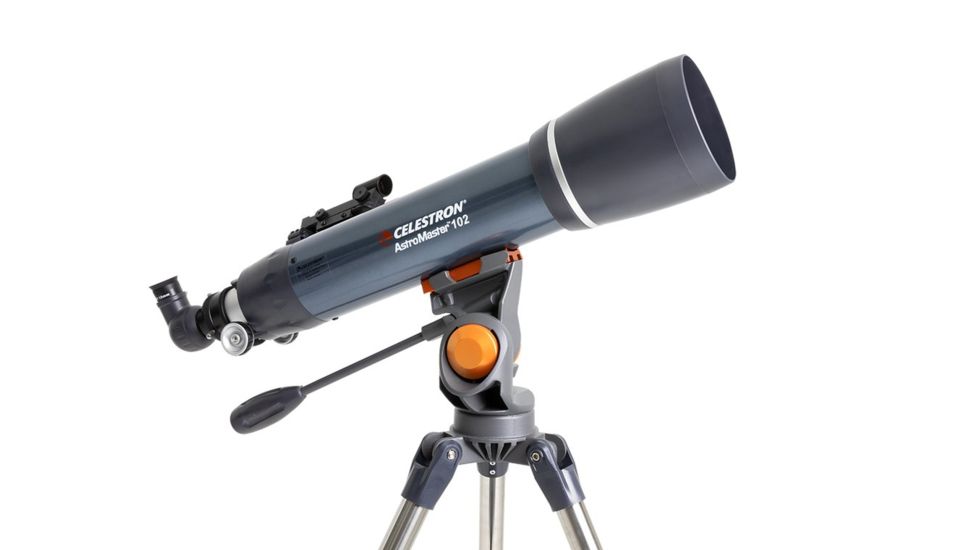Celestron AstroMaster 102AZ Telescope, 4in, f/6.5, 241x, 8.75in Tube 22065