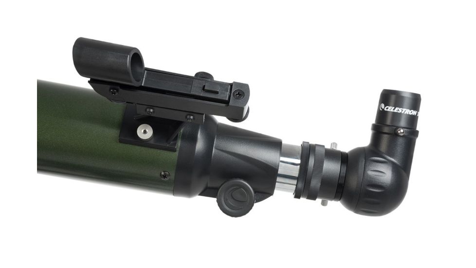 OpticsPlanet Exclusive Celestron ExploraScope 70AZ Telescope w/Smartphone Adapter, Green, 22101-OP-DS