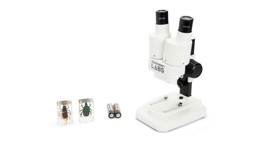 Celestron Labs S20 Stereo Microscope,10x Eyepieces,2x Objective Lenses 44207