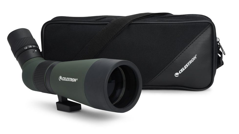 Celestron Land Scout 12-36x60mm Spotting Scope, Green/Black, 52422