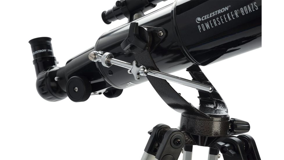 Celestron PowerSeeker 80AZS Telescope, Black 21087