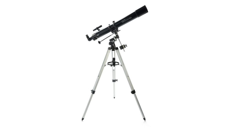 OpticsPlanet Exclusive Celestron PowerSeeker 80EQ Refractor Telescope with Motor Drive Package, Tripod, 21048-OP