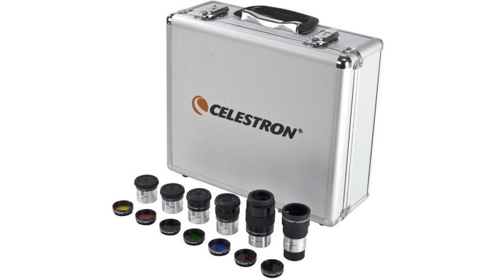 Celestron Telescope Eyepiece and Filter Kit, 1.25in, Case, 94303