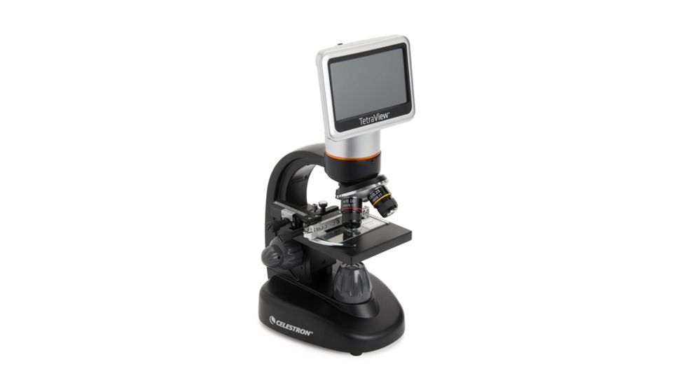 Celestron TetraView LCD Digital Touch Screen Microscope, Black/Silver 44347