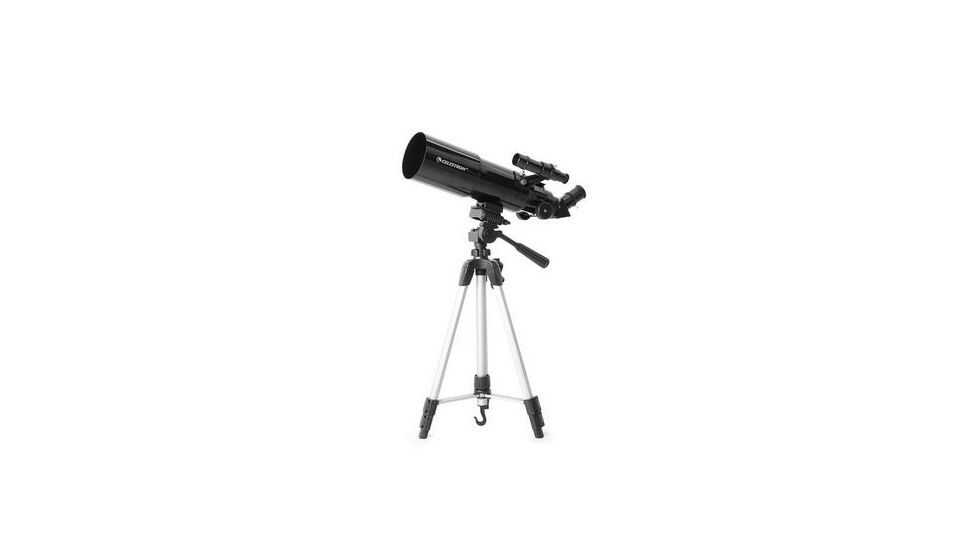 Celestron Travel Portable Scope 80, f/5 With Backpack,, Black, 22030