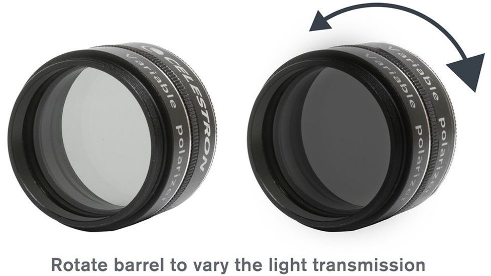 Celestron Variable Polarizer, 1.25 In, Black, 94107