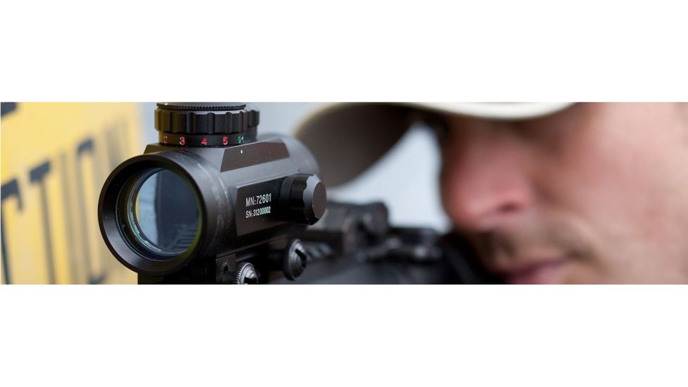 CenterPoint Obj Reflex Sight, 1x40mm, Unlimited Eye Relief, 5 MOA Dot, Black
