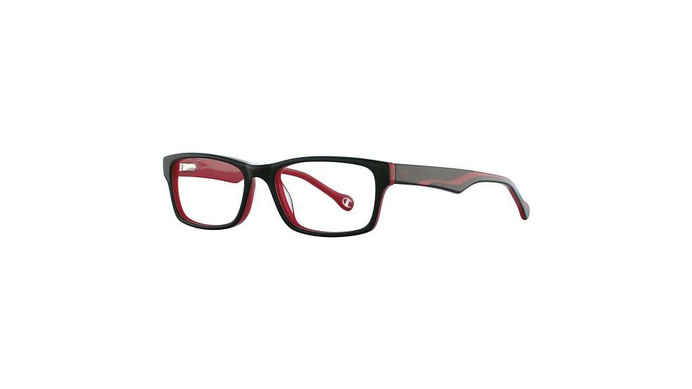 Champion 3004 Eyeglass Frames - Frame BLACK/RED CU300401