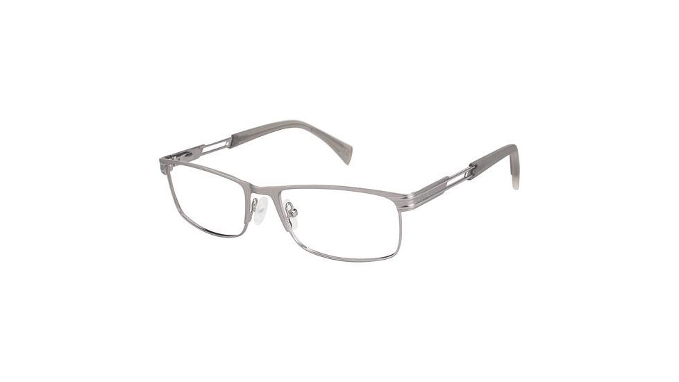 Champion Eyes 1011 Progressive Prescription Eyeglasses - Frame MATTE GUN, Size 54/17mm CU101101