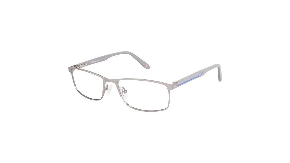 Champion Eyes 2008 Single Vision Prescription Eyeglasses - Frame MATTE SILVER, Size 55/17mm CU200803